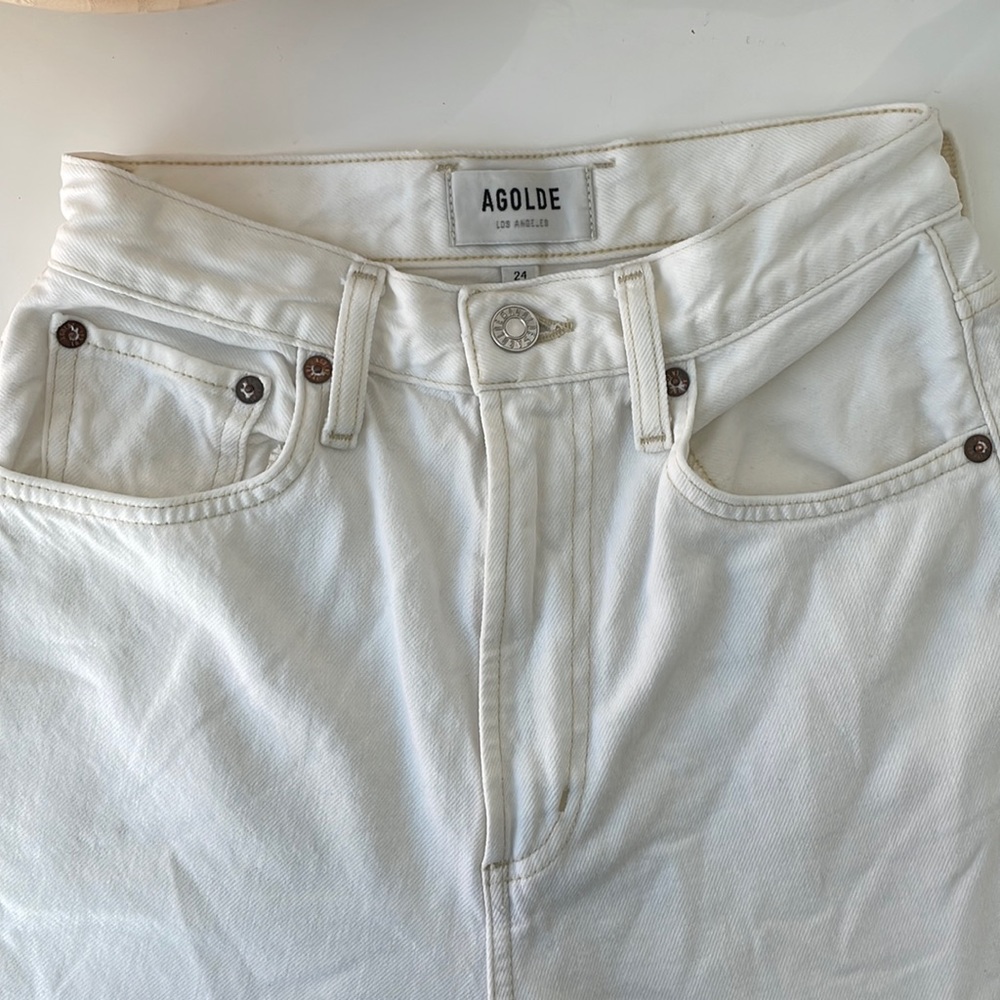 AGOLDE Balloon high rise - porcelain color LIKE NEW